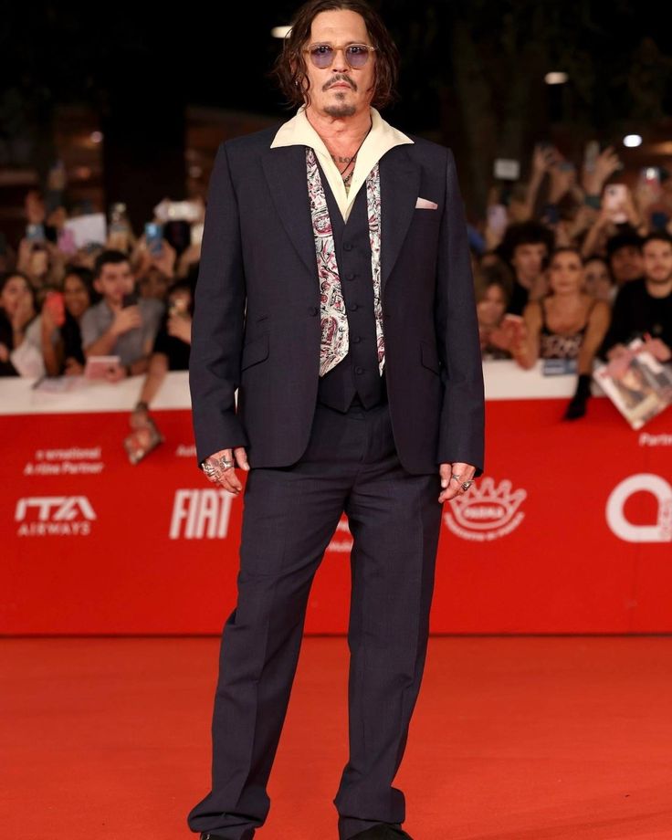 Johnny Depp at a film premiere